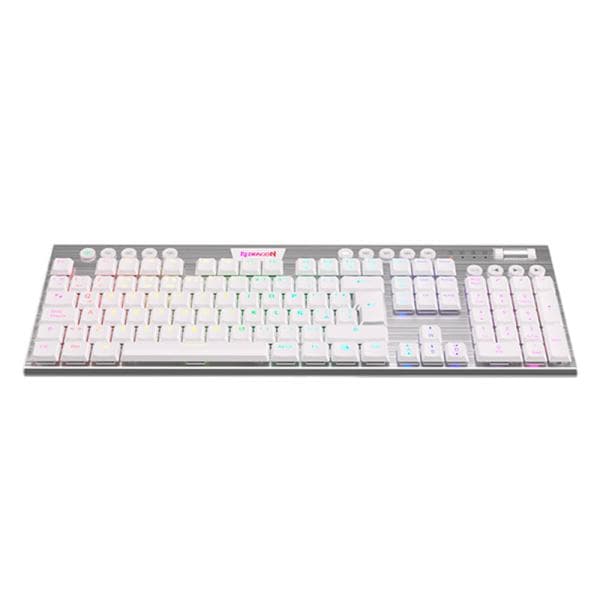Redragon Teclado HORUS White FS Cableado Red Switches