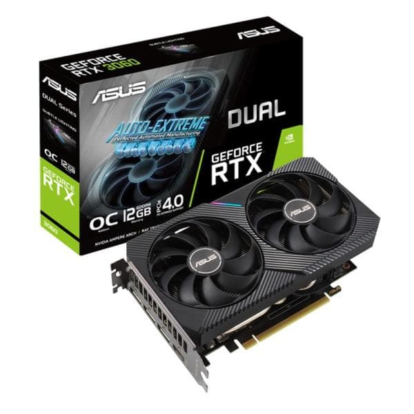 TARJETA DE VIDEO ASUS DUAL RTX3060-O12G-V2 90YV0GB2-M0AA00