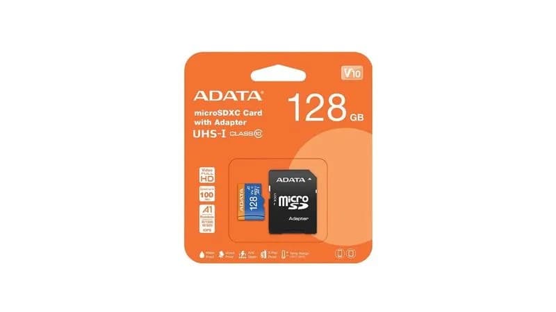 MEMORIA MICRO SD 128GB CLASE 10 ADATA AUSDX128GUICL10A1-RA1