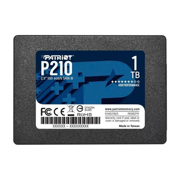 HD INTERNO 1TB 2.5 SOLIDO PATRIOT P210 P210S1TB25