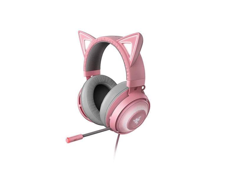 HEADSET RAZER GAMER KRAKEN KITTY V2 USB QUARTZ NASA RZ04- 04730200-R3U1
