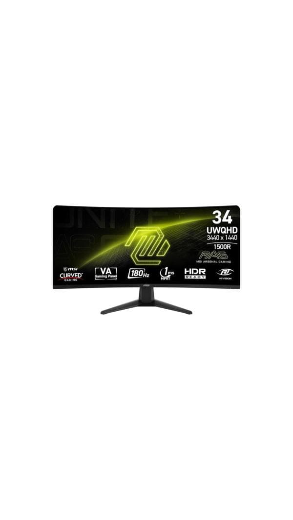 MONITOR MSI 34" MAG 346CQ UltraWide Curved Gaming 180 Hz