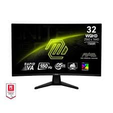 Monitor MSI MAG 32CQ6F 2560 x 1440 (QHD) de 31.5" , 180Hz, sincronizaci�n adaptativa, HDMI, VGA, VESA