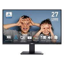 MONITOR 27" MSI PRO MP273U 3840 x 2160 FHD 60HZ 4MS 4K PLANO