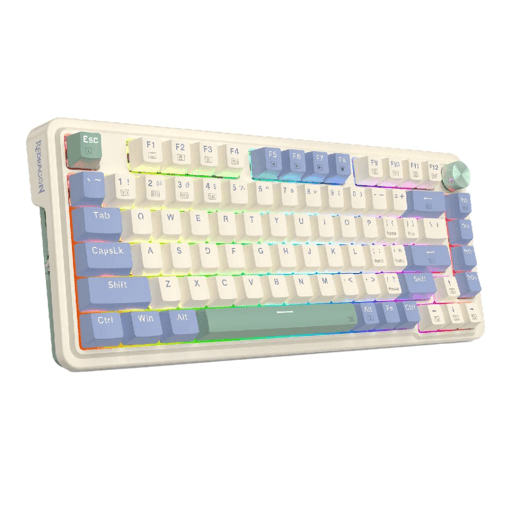 Teclados Redragon UCAL PRO K673CPG RGB PRO SP Cream Purple Green