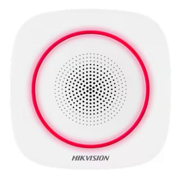SIRENA INTERNA INAL�MBRICA HIKVISION DS-PS1-I-WB(B)/RED 433 MHZ 90-110 DB 302402667 BLANCO