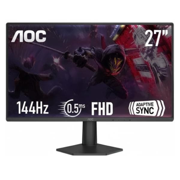 MONITOR AOC 27G50F 27 PULG PLANA FULL HD 1920 X 1080 144 HZ LCD HDMI / DISPLAYPORT / G-SYNC COMPATIBLE / FREESYNC NEGRO