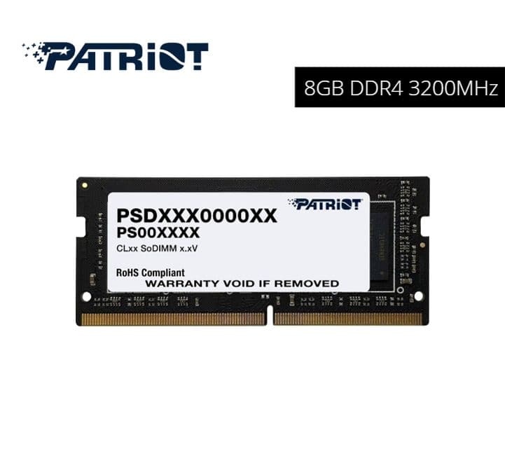 Memoria RAM PATRIOT 8GB DDR4-3200 SODIMM SIGNATURE 
