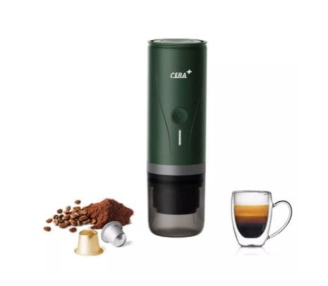 CERA+ PCM03 CAFETERA ESPRESSO PORTATIL GREEN