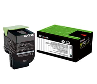 LEXMARK TONER 80C8SK0 NEGRO CX310/410/510 2.500 COPIAS 808SK