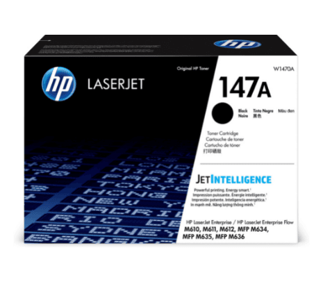 HP TONER W1470A 147A NEGRO M610/611/612/634/635 10.500 CPS (B)