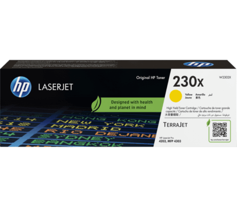 HP TONER W2302X 230X AMARILLO LJ4203/4303 5.500 COPIAS (B)
