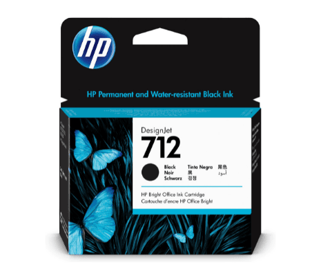 HP 3ED71A 712 NEGRO T210/230/250/630/650 80ML UK