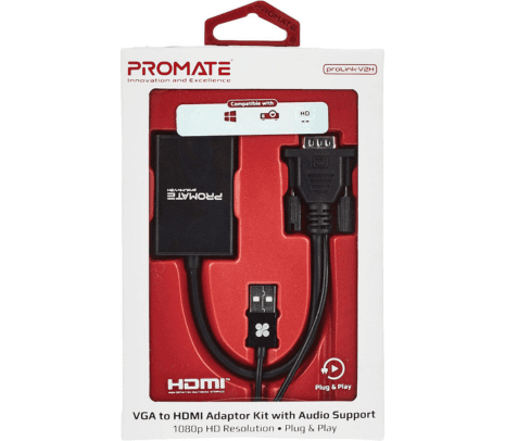 PROMATE PROLINK-V2H ADAPTADOR DE VGA A HDMI C/CABLE USB - 2