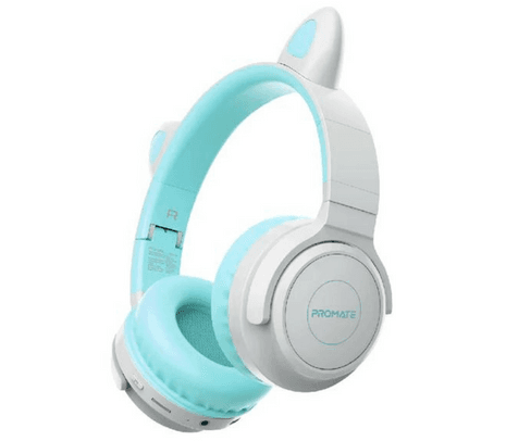 PROMATE PANDA.AQA HEADPHONES P/NIÑOS BT BLANCO/CELESTE