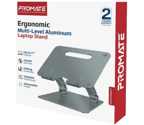 PROMATE DESKMATE-7 STAND DE ALUMINIO P/NOTEBOOK HASTA 17" - 2