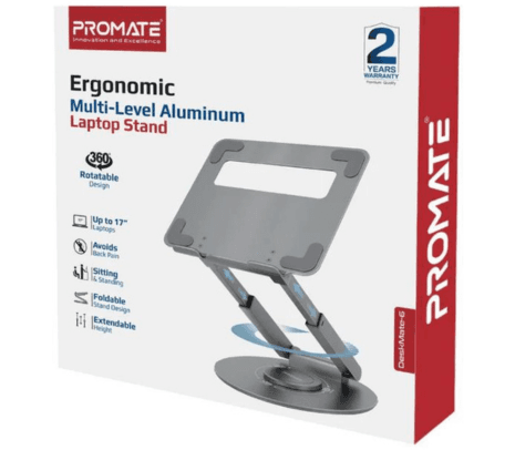 PROMATE DESKMATE-6 STAND DE ALUMINIO P/NOTEBOOK HASTA 17" - 2