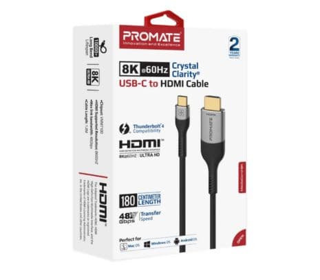 PROMATE MEDIACORD-8K 60HZ CABLE USB-C A HDMI 1.8M - 3