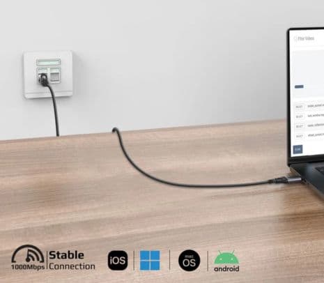 PROMATE CLINK-RJ45 CABLE ADAPTADOR USB-C A RJ45 5M - 2