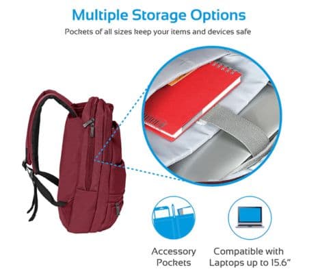 PROMATE APOLLO-BP MOCHILA 15.6" ROJO - 3
