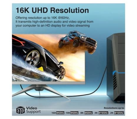 PROMATE DPLINK-16K CABLE DISPLAY PORT 16K 2.0M - 4