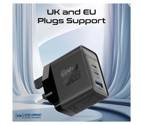 PROMATE POWERPORT-45.BLACK.EU CARGADOR PARED 2 USB-C/USB-A 45W - 3