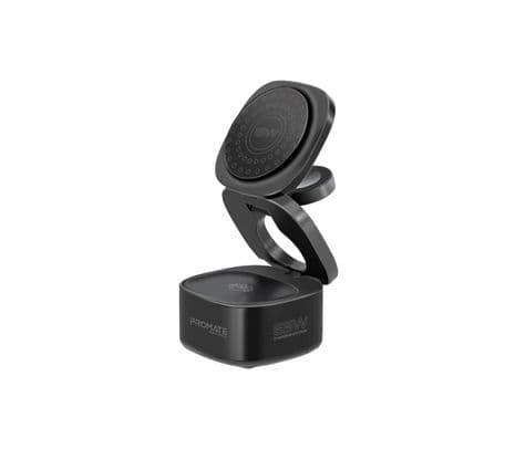 PROMATE RUBIX-65W.BLACK.EU CARGADOR INALAMBRICO 4 EN 1 65W