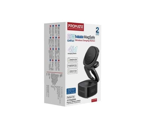 PROMATE RUBIX-65W.BLACK.EU CARGADOR INALAMBRICO 4 EN 1 65W - 2
