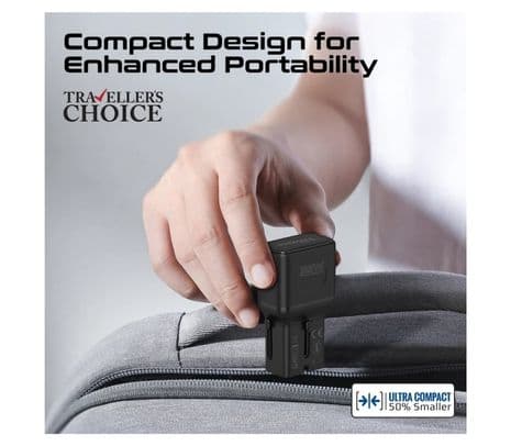 PROMATE TRIPLUG-PD35 CARGADOR PARED C/ADAPTADOR UNIVERSAL - 5