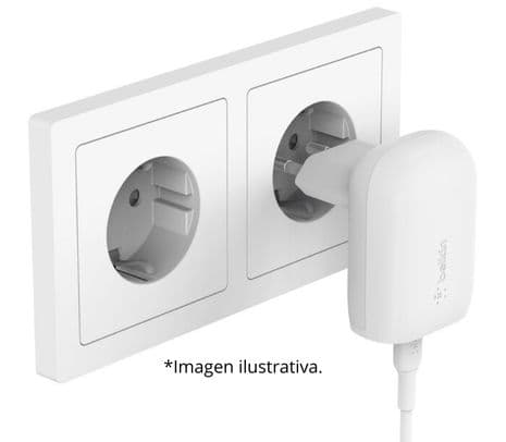 BELKIN WCA005VFWH CARGADOR DE PARED USB-C 30W WHITE - 3