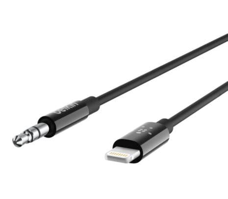 BELKIN AV10172BT03-BLK CABLE 3.5 A LIGHTNING 0.9M