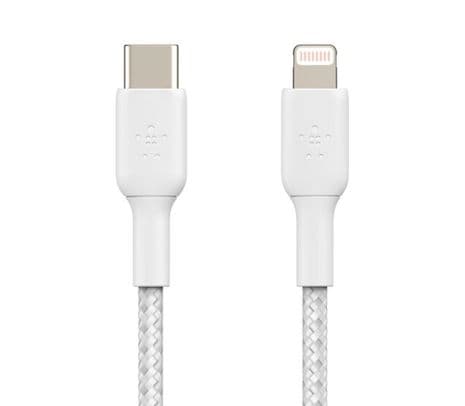BELKIN CAA004BT1MWH CABLE USB-C A LIGHTNING BRAIDED BLANCO 1M - 2