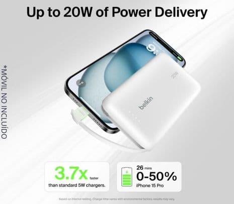 BELKIN BPB021FQWH POWERBANK BOOSTCHARGE BLANCO - 2