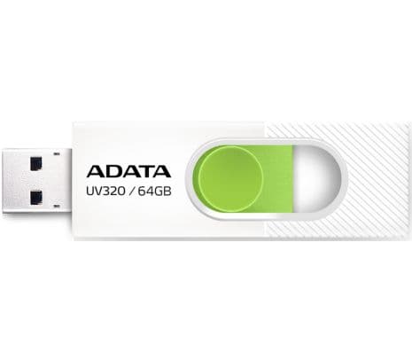 ADATA PEN DRIVE AUV320-64G-RWHGN 64GB BLANCO/VERDE - 2