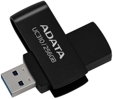 ADATA PEN DRIVE UC310-256G-RBK 256BG USB-A NEGRO - 3
