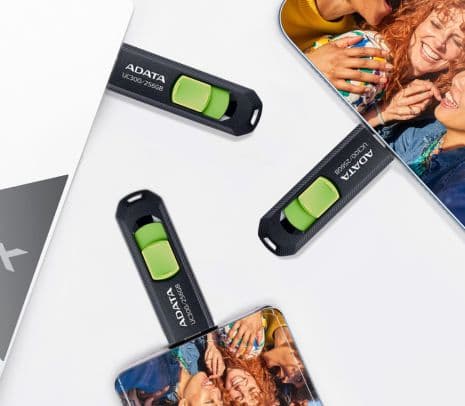 ADATA PEN DRIVE ACHO-UC300-64G-RBK/GN 64GB USB-C NEGRO/VERDE - 3