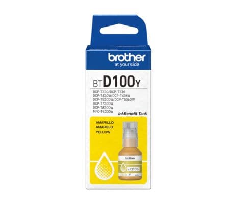 BROTHER BTD100YMEX AMARILLO BOTELLA