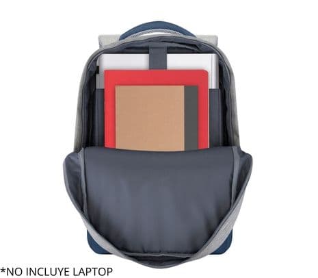 RIVACASE 7562 MOCHILA PRATER 15.6" 15L GREY/DARK BLUE - 3