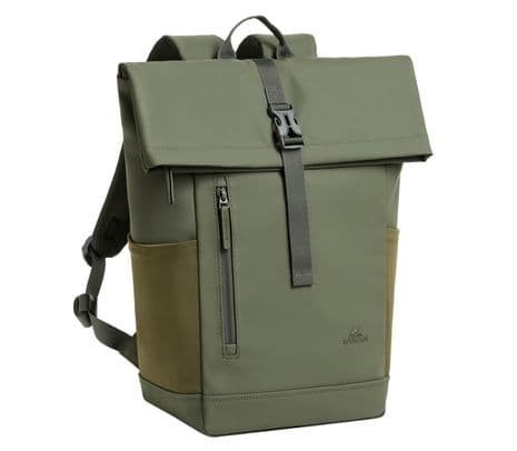 RIVACASE 7826 MOCHILA EDEN ROLL TOP 14" 17L OLIVE GREEN