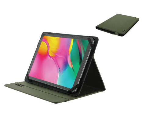 TRUST 24498 ESTUCHE CON SOPORTE P/TABLET 10" ECO VERDE PRIMO