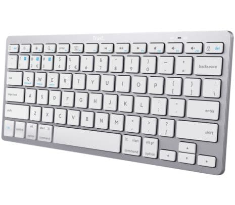 TRUST 24654 TECLADO BASICS TKL INAL+BT WHITE