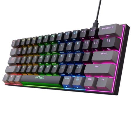 TRUST 24885 TECLADO GXT867 ACIRA GAMING 60% MINI