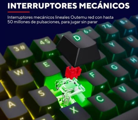 TRUST 24885 TECLADO GXT867 ACIRA GAMING 60% MINI - 3