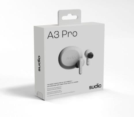 SUDIO A3PRO EARPHONES TWS ANC WHITE - 2