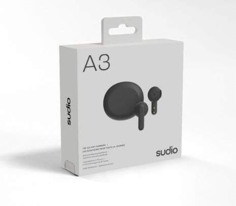 SUDIO A3 EARPHONES TWS BLACK - 2