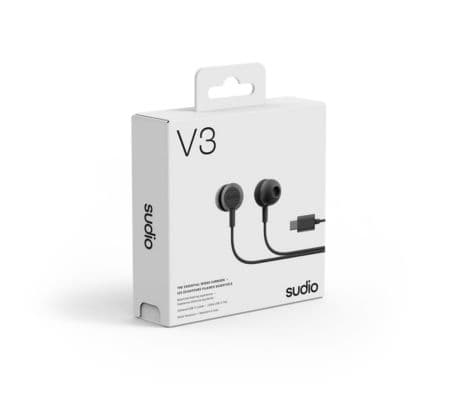 SUDIO V3 EARPHONES BLACK USB-C - 2
