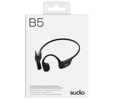 SUDIO B5 EARPHONES OPEN EAR AIR CONDUCTION TWS BLACK - 2