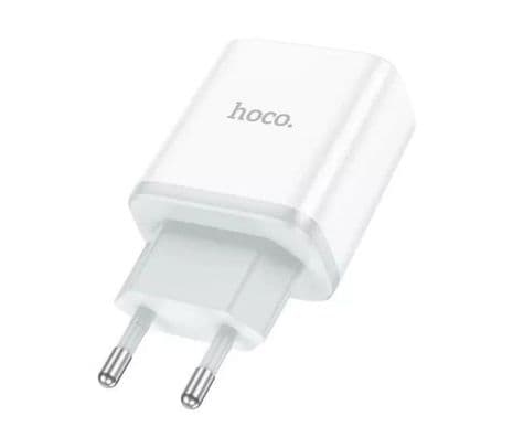 HOCO C105A CARGADOR PARED 1 USB-C/1 USB-A QC3.0 EU 20W WHITE - 3