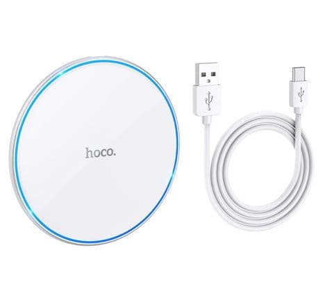 HOCO CW6 CARGADOR PRO EASY WHITE INALAMBRICO FAST CHARGE 15W - 2