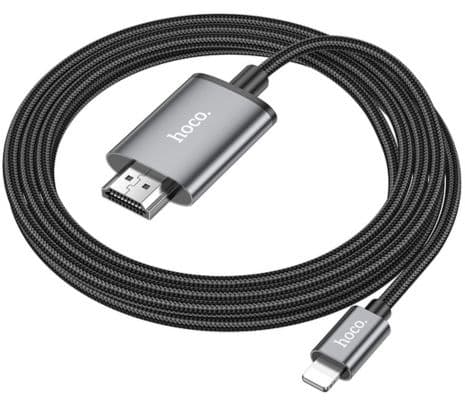 HOCO UA27 CABLE LIGHTNING A HDMI 2M METAL GREY - 3
